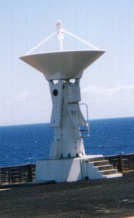 The ESA Ariane tracking station on the east side of the island.